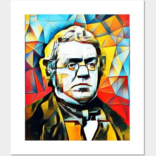 William Makepeace Thackeray Abstract Portrait | William Makepeace Thackeray Abstract Artwork 15 Posters and Art